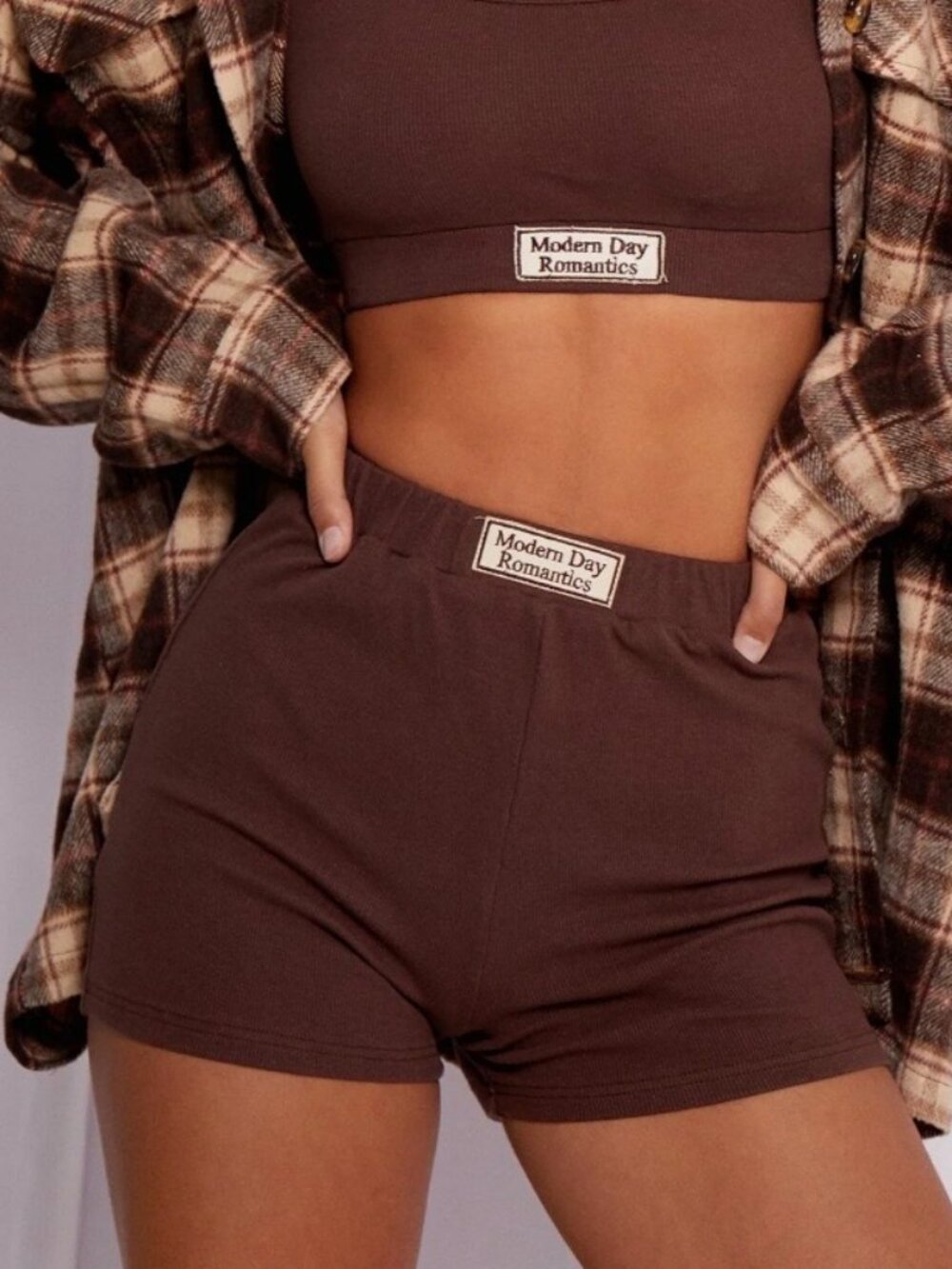 Motel Rocks Lou Hot Pants in Deep Mahogany Modern Day Label Embro